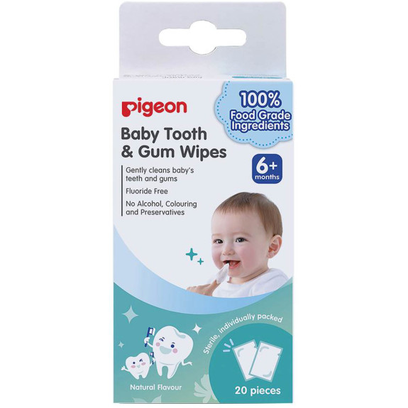 Pigeon Baby Tooth & Gum Wipes 0+ and 6+